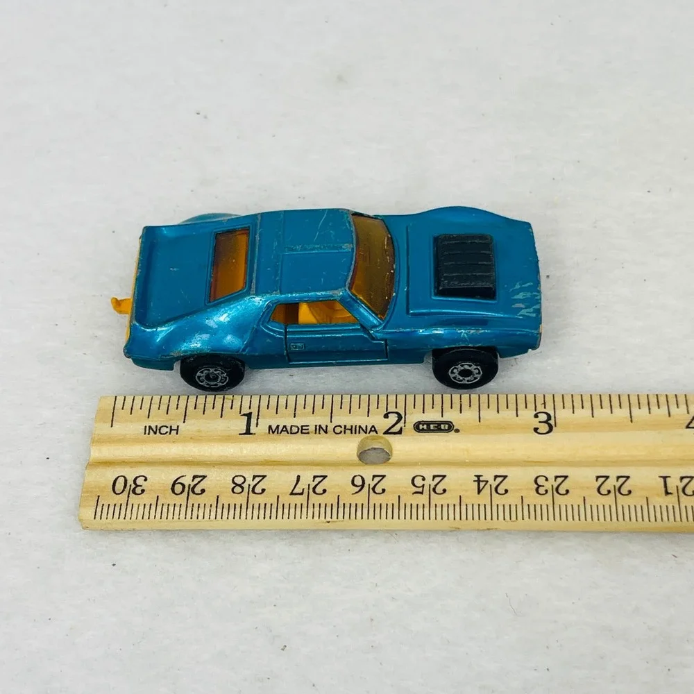 Vintage Matchbox Superfast No 9 AMX Javelin Blue 1972 Lesney Made in England